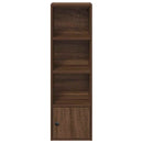 vidaXL barna tölgy színű szerelt fa könyvszekrény 31x24x102 cm