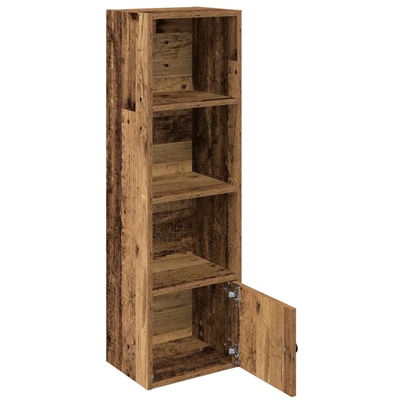 vidaXL antik fa színű szerelt fa könyvespolc 31x24x102 cm