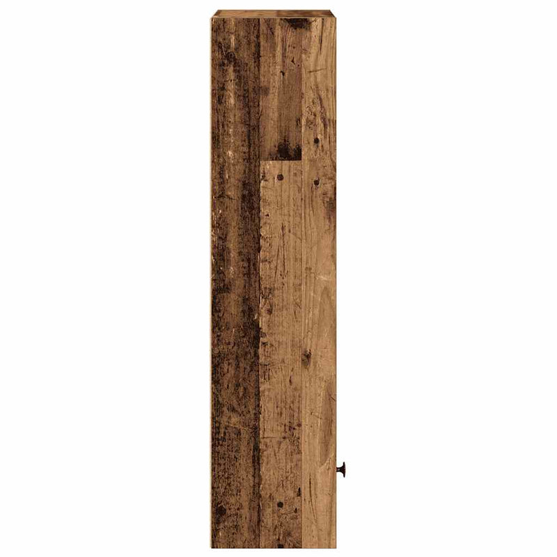 vidaXL antik fa színű szerelt fa könyvespolc 31x24x102 cm