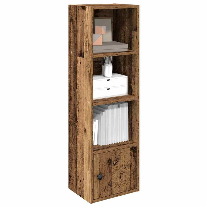 vidaXL antik fa színű szerelt fa könyvespolc 31x24x102 cm