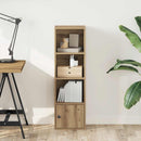 vidaXL kézműves tölgy színű szerelt fa könyvespolc 31x24x102 cm