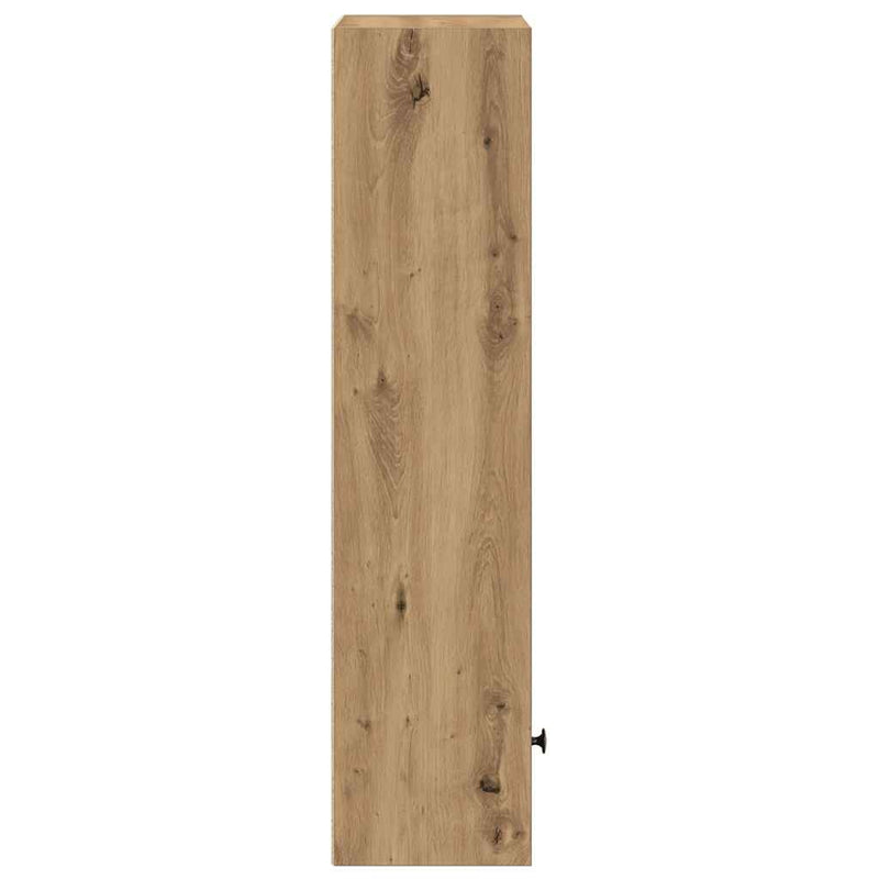 vidaXL kézműves tölgy színű szerelt fa könyvespolc 31x24x102 cm