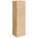 vidaXL kézműves tölgy színű szerelt fa könyvespolc 31x24x102 cm