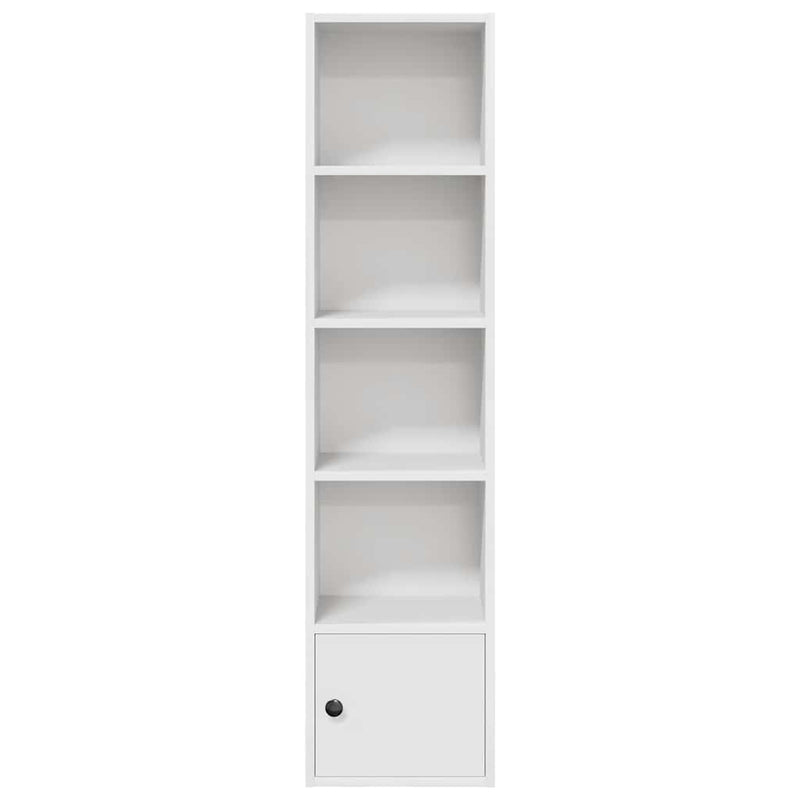 vidaXL fehér szerelt fa könyvespolc 31x24x127 cm