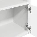 vidaXL fehér szerelt fa könyvespolc 31x24x127 cm