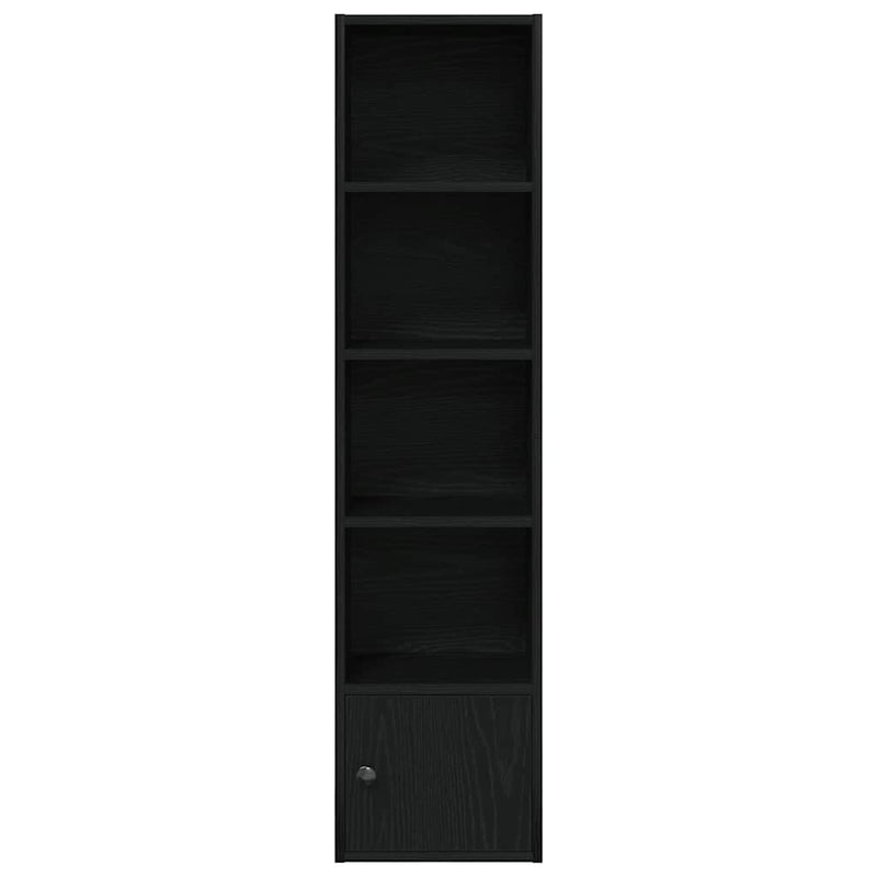 vidaXL Könyvespolc fekete tölgy 31x24x127 cm Gépesített fa