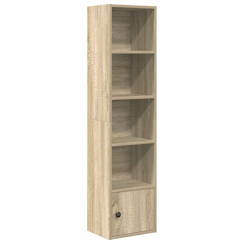 vidaXL sonoma tölgy színű szerelt fa könyvszekrény 31x24x127 cm