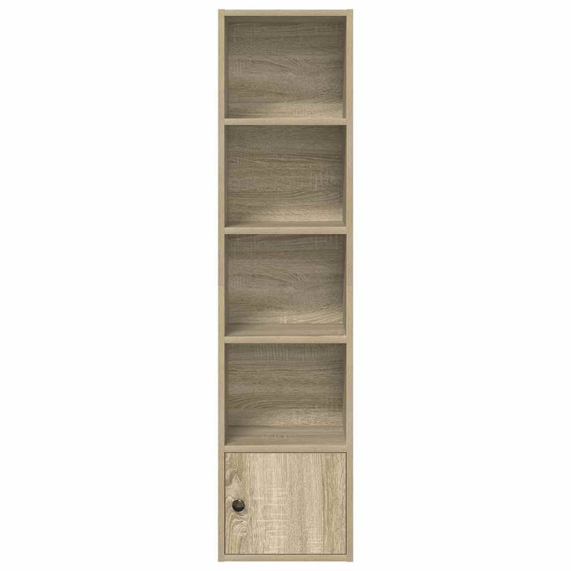 vidaXL sonoma tölgy színű szerelt fa könyvszekrény 31x24x127 cm