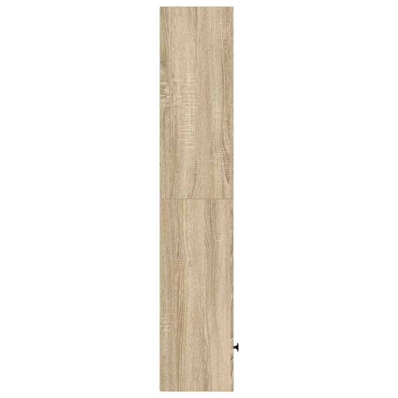 vidaXL sonoma tölgy színű szerelt fa könyvszekrény 31x24x127 cm