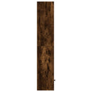 vidaXL füstös tölgy színű szerelt fa könyvszekrény 31x24x127 cm