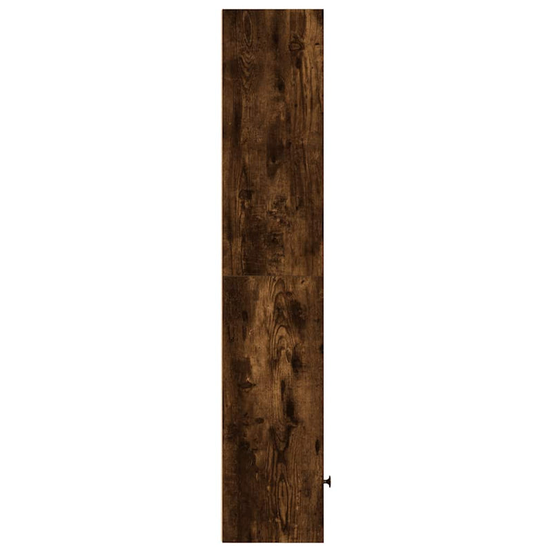 vidaXL füstös tölgy színű szerelt fa könyvszekrény 31x24x127 cm