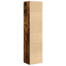 vidaXL füstös tölgy színű szerelt fa könyvszekrény 31x24x127 cm