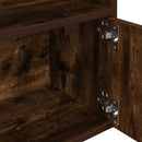 vidaXL füstös tölgy színű szerelt fa könyvszekrény 31x24x127 cm