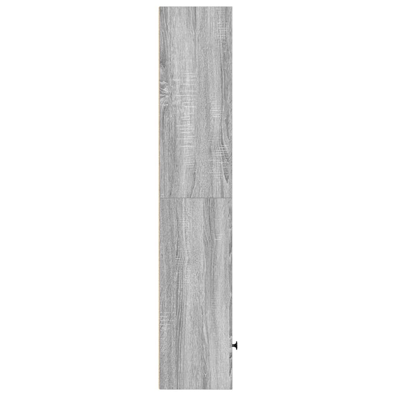 vidaXL szürke sonoma színű szerelt fa könyvespolc 31x24x127 cm