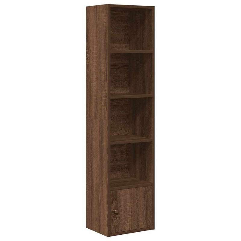 vidaXL barna tölgy színű szerelt fa könyvespolc 31x24x127 cm