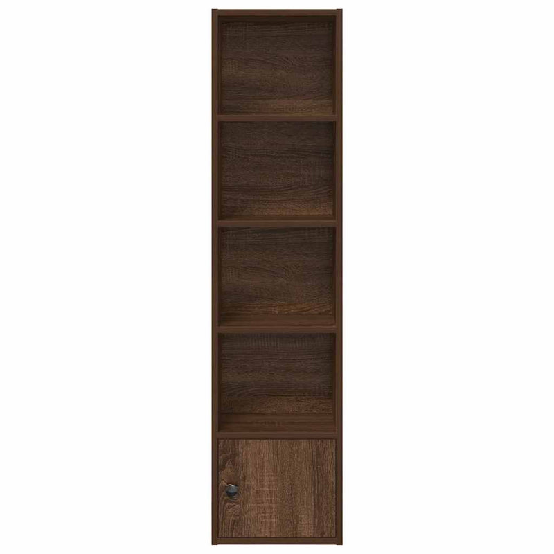 vidaXL barna tölgy színű szerelt fa könyvespolc 31x24x127 cm