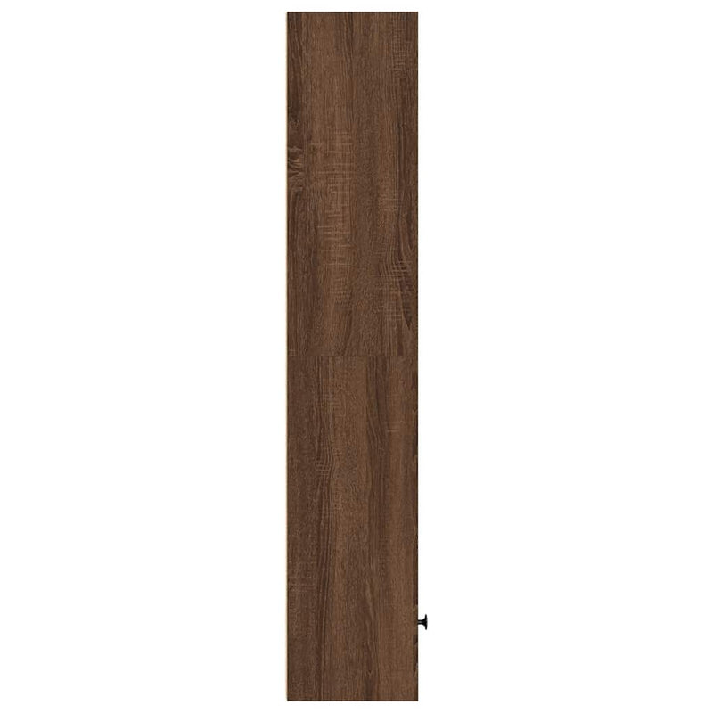 vidaXL barna tölgy színű szerelt fa könyvespolc 31x24x127 cm