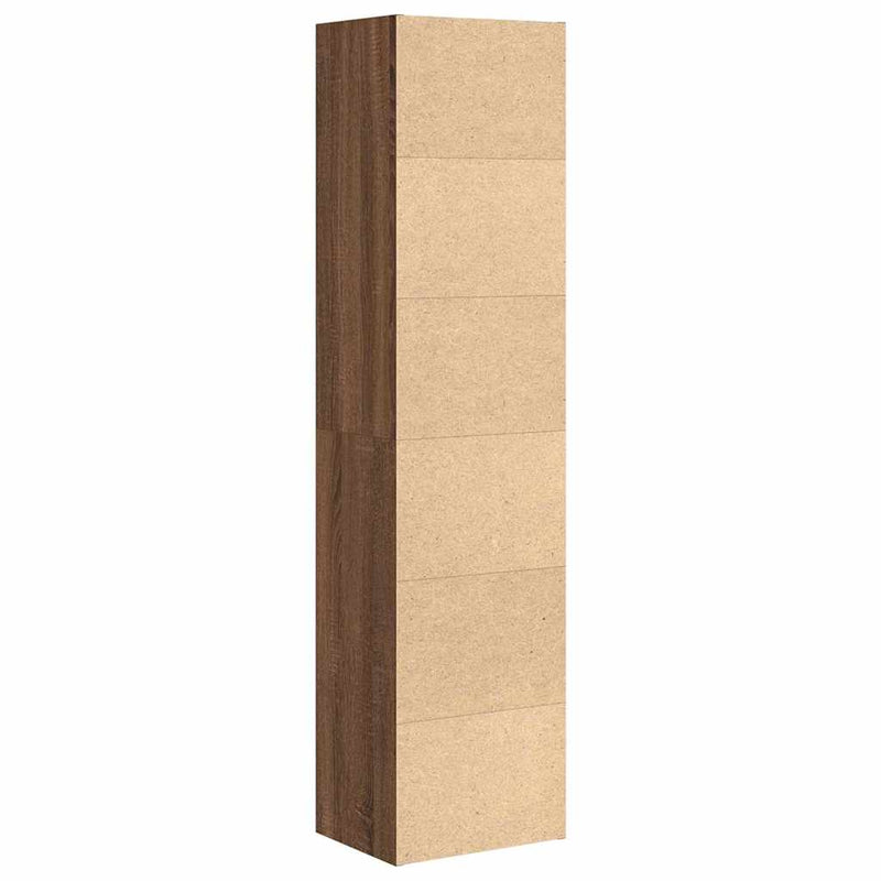 vidaXL barna tölgy színű szerelt fa könyvespolc 31x24x127 cm
