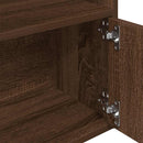 vidaXL barna tölgy színű szerelt fa könyvespolc 31x24x127 cm