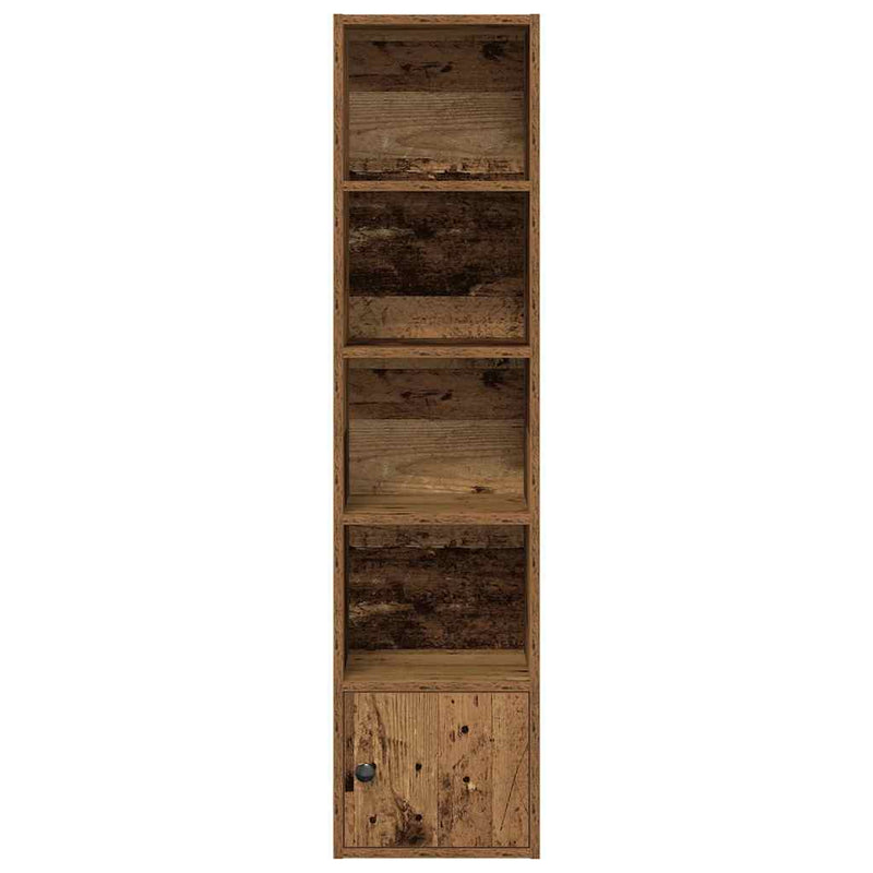 vidaXL antik fa színű szerelt fa könyvszekrény 31x24x127 cm