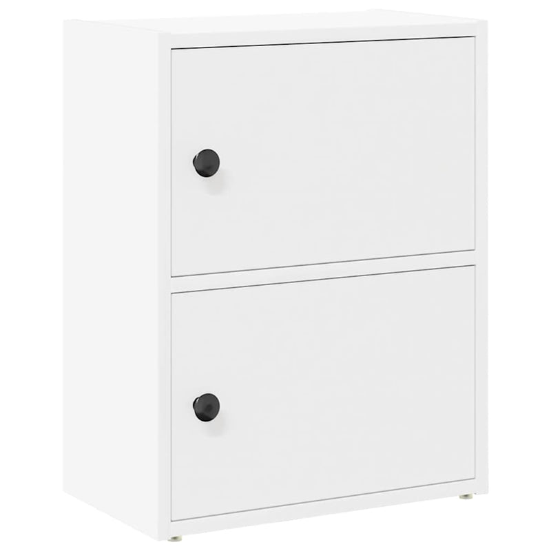 vidaXL fehér szerelt fa könyvespolc 40x24x52 cm