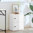 vidaXL fehér szerelt fa könyvespolc 40x24x52 cm