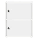 vidaXL fehér szerelt fa könyvespolc 40x24x52 cm