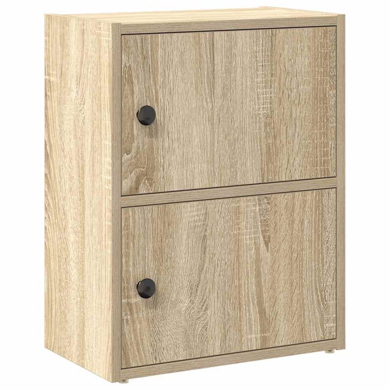 vidaXL sonoma tölgy színű szerelt fa könyvszekrény 40x24x52 cm