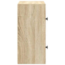 vidaXL sonoma tölgy színű szerelt fa könyvszekrény 40x24x52 cm