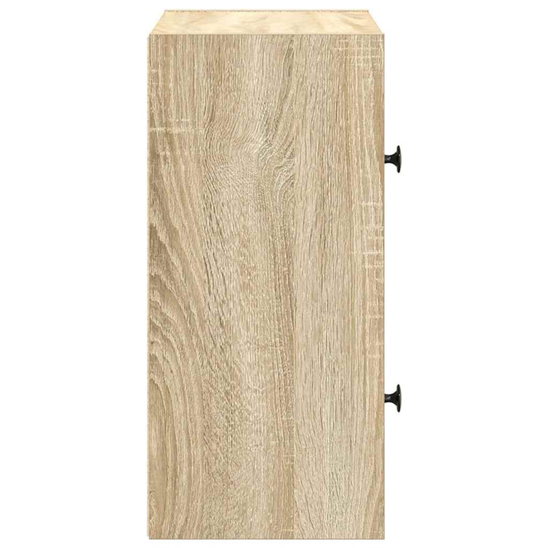 vidaXL sonoma tölgy színű szerelt fa könyvszekrény 40x24x52 cm
