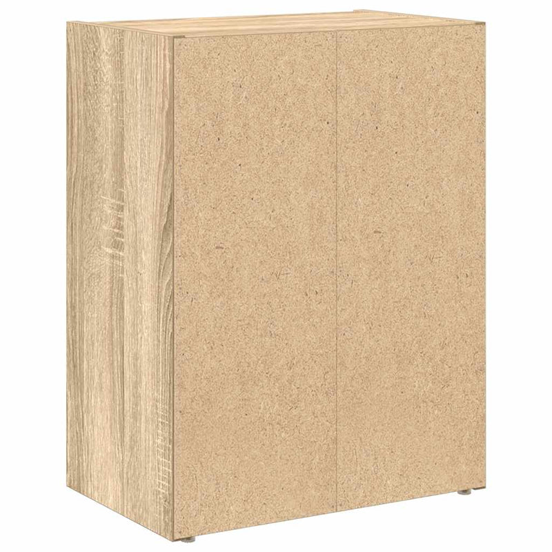 vidaXL sonoma tölgy színű szerelt fa könyvszekrény 40x24x52 cm