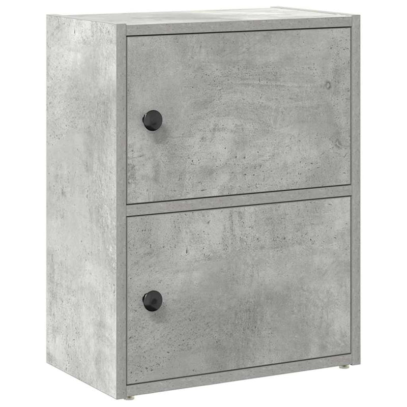 vidaXL betonszürke szerelt fa könyvespolc 40x24x52 cm