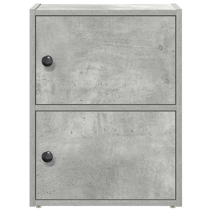 vidaXL betonszürke szerelt fa könyvespolc 40x24x52 cm