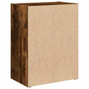 vidaXL füstös tölgy színű szerelt fa könyvszekrény 40x24x52 cm