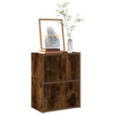 vidaXL füstös tölgy színű szerelt fa könyvszekrény 40x24x52 cm