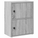 vidaXL szürke sonoma színű szerelt fa könyvespolc 40x24x52 cm