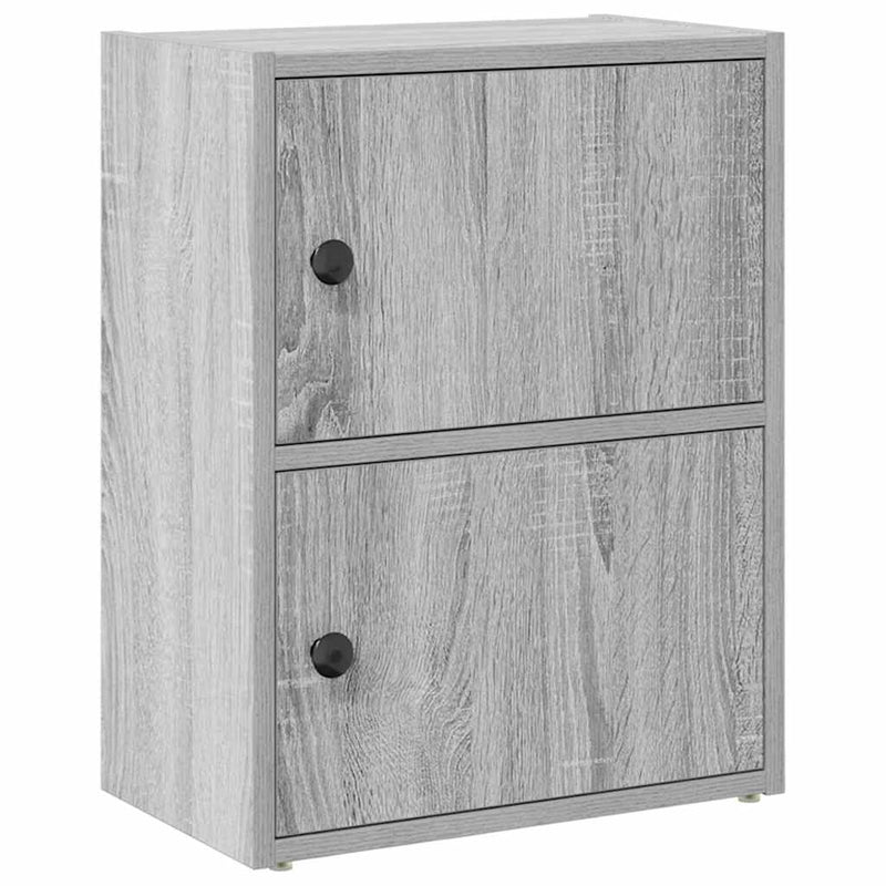 vidaXL szürke sonoma színű szerelt fa könyvespolc 40x24x52 cm