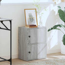 vidaXL szürke sonoma színű szerelt fa könyvespolc 40x24x52 cm