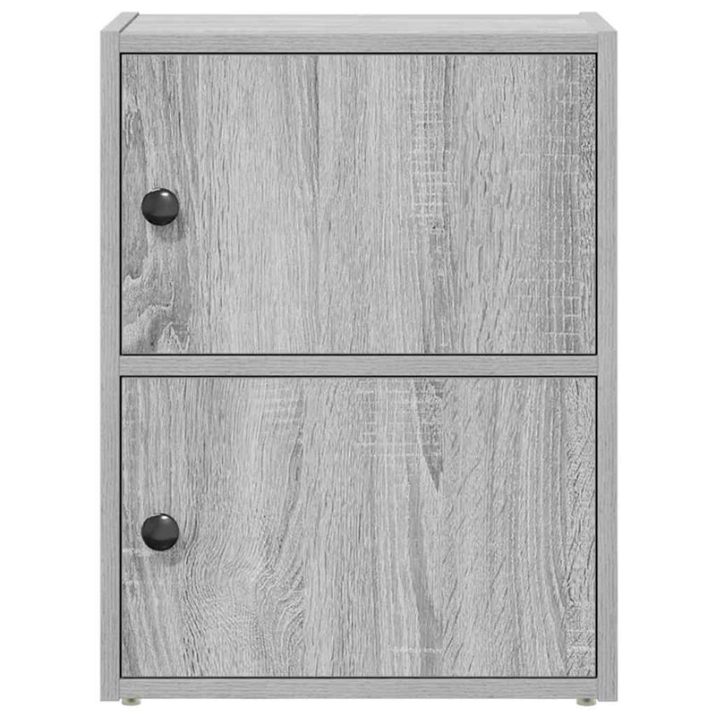vidaXL szürke sonoma színű szerelt fa könyvespolc 40x24x52 cm