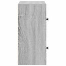 vidaXL szürke sonoma színű szerelt fa könyvespolc 40x24x52 cm