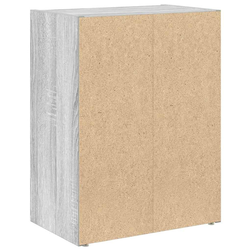 vidaXL szürke sonoma színű szerelt fa könyvespolc 40x24x52 cm