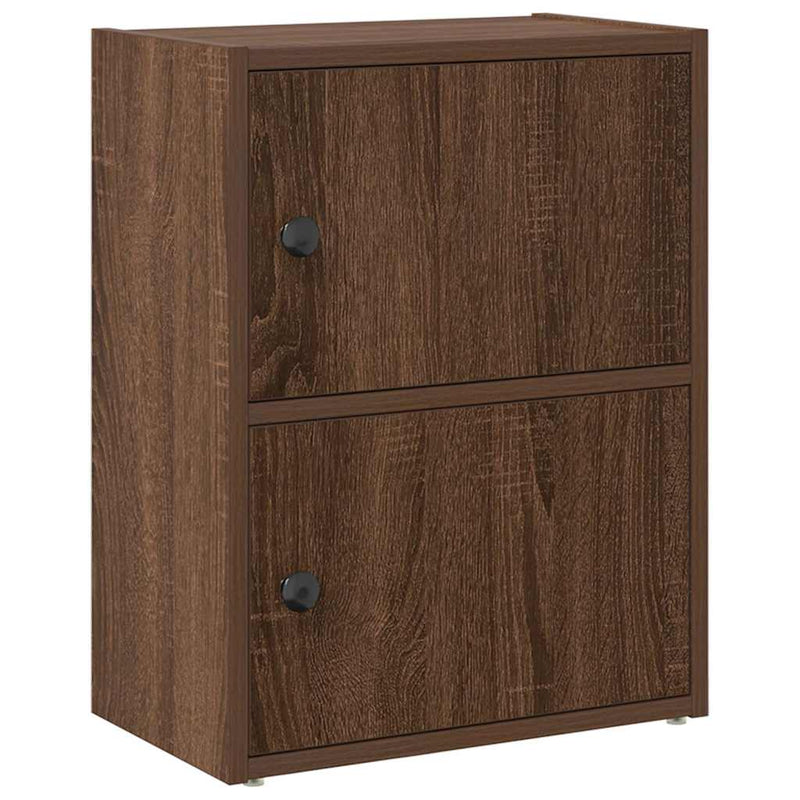 vidaXL barna tölgy színű szerelt fa könyvszekrény 40x24x52 cm