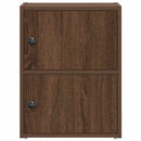 vidaXL barna tölgy színű szerelt fa könyvszekrény 40x24x52 cm