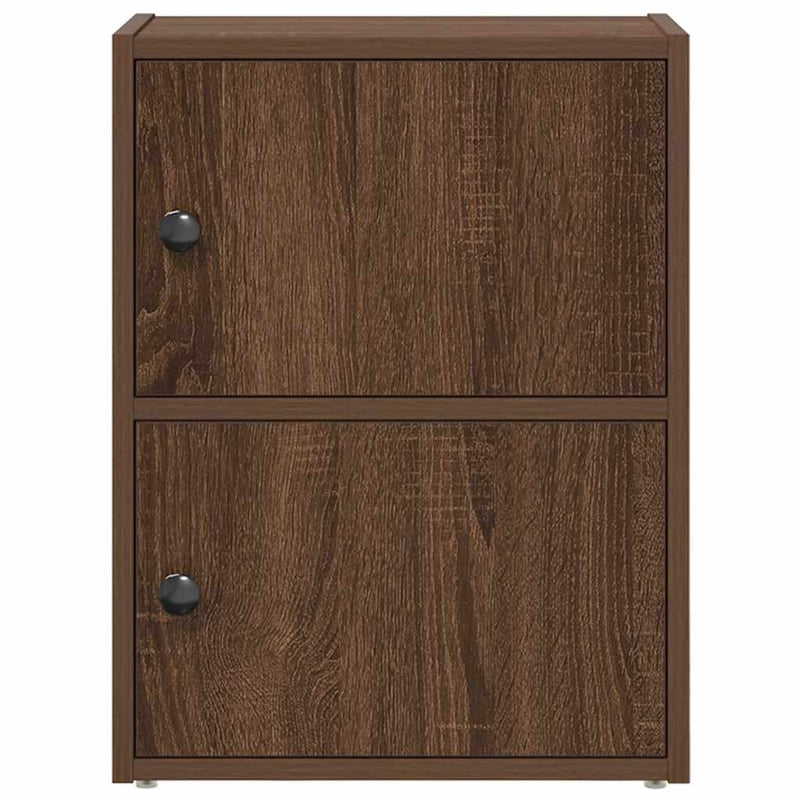vidaXL barna tölgy színű szerelt fa könyvszekrény 40x24x52 cm