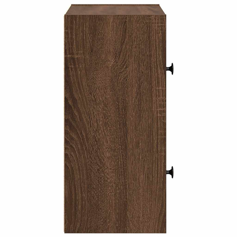 vidaXL barna tölgy színű szerelt fa könyvszekrény 40x24x52 cm