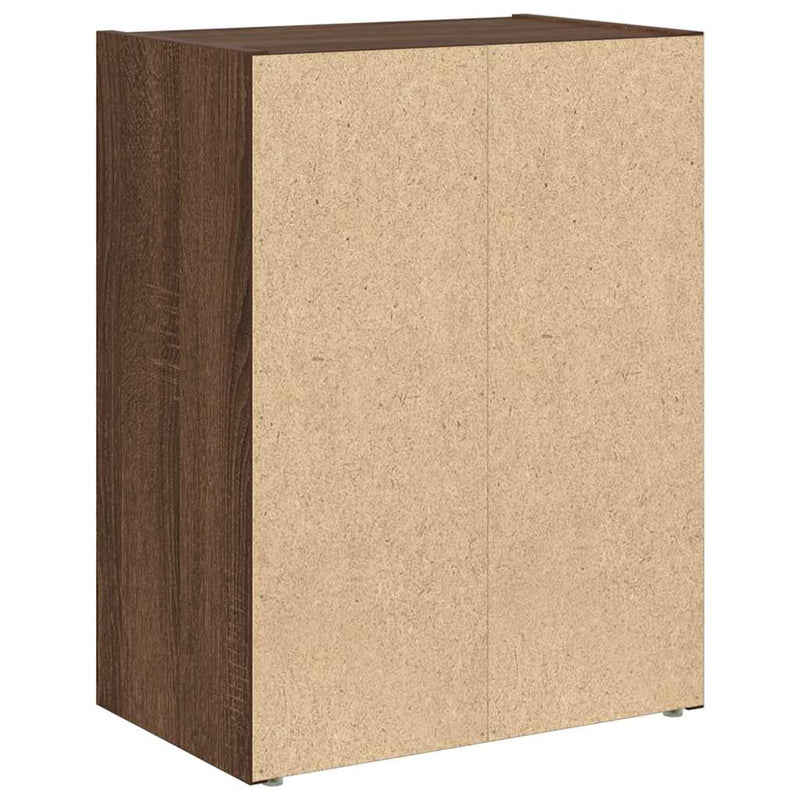 vidaXL barna tölgy színű szerelt fa könyvszekrény 40x24x52 cm