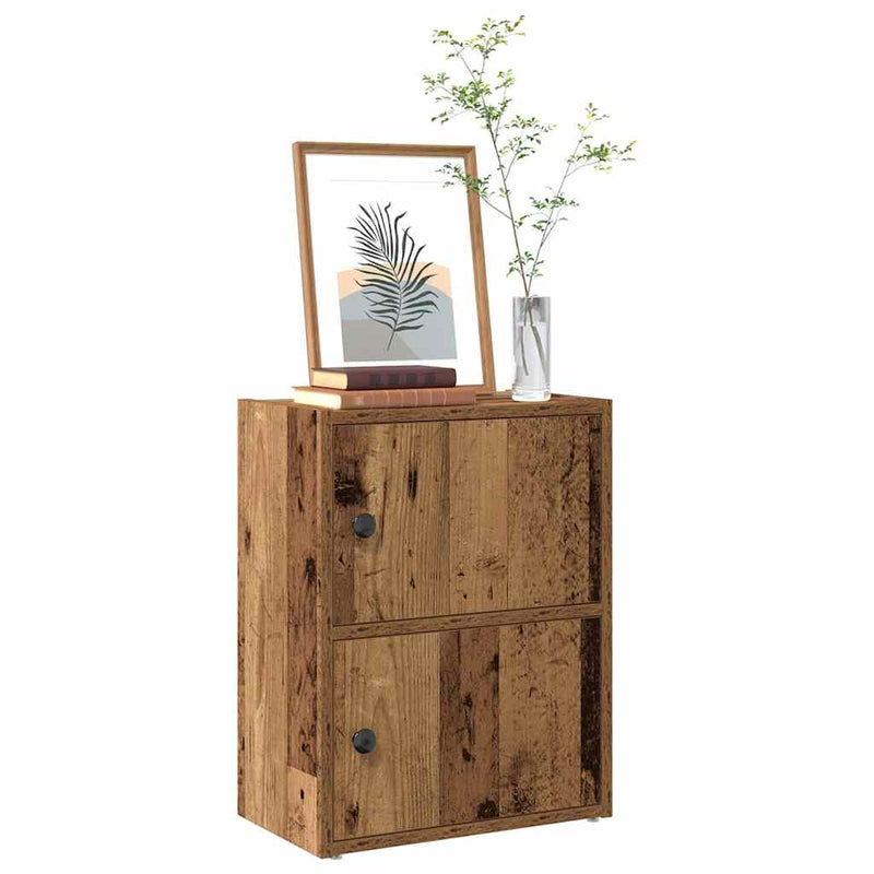 vidaXL antik fa színű szerelt fa könyvespolc 40x24x52 cm