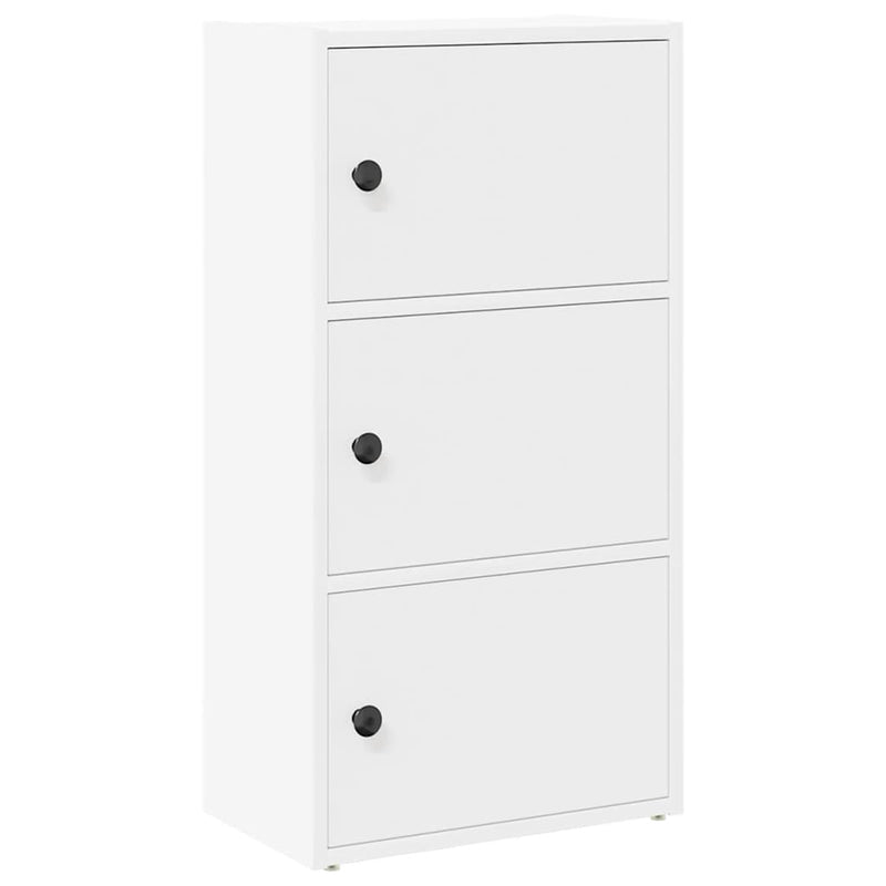 vidaXL fehér szerelt fa könyvespolc 40x24x77 cm