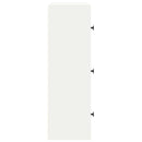 vidaXL fehér szerelt fa könyvespolc 40x24x77 cm