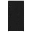 vidaXL Könyvespolc fekete tölgy 40x24x77 cm Gépesített fa